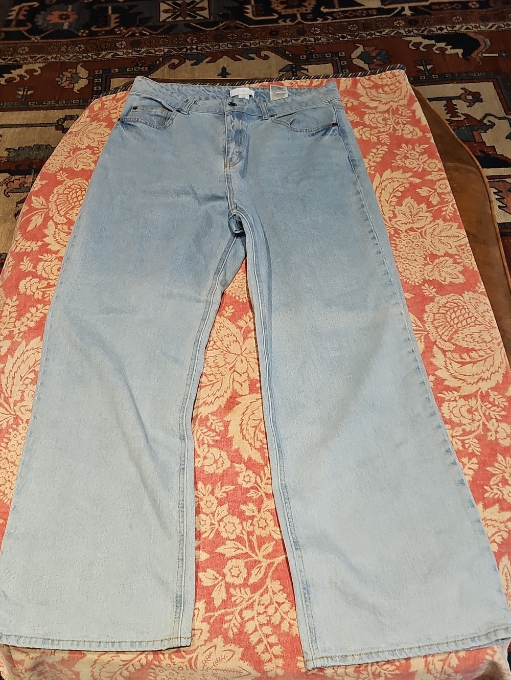 H&M Light Blue Wide-Leg Flare Jeans